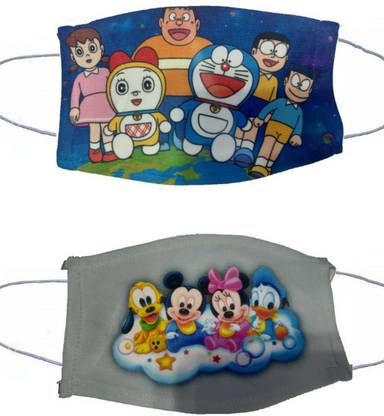 Fabbmate FLP Mask-Doraemon-Goofy Cloth Mask With Melt Blown Fabric Layer