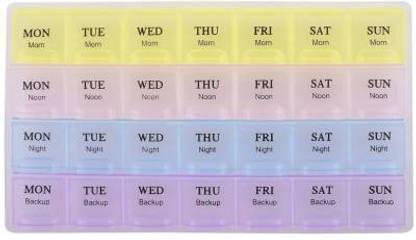 RAGHAV 1 Week Weekly 28 Day Tablet Pill Box Pill Box