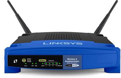 LINKSYS WRT54GL Wi-Fi Wireless-G Broadband Router Wireless Router 2.1 GHz 350 Mbps Wifi Speed Single Band External Antenna Ethernet (Cable Broadband)