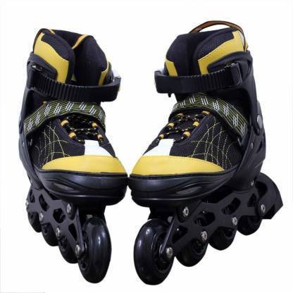 hph craft Skating Shoes Yellow Color In-line Rollers wheel In-line Skates High quality Skating In-line Skates - Size 6-9 UK