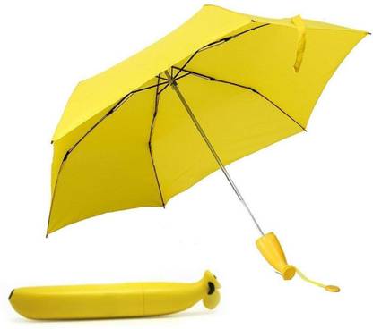 THEDREAM SHOP Banana Shape Foldable & Portable Umbrella Umbrella (Yellow)Be the first to Review this product Umbrella