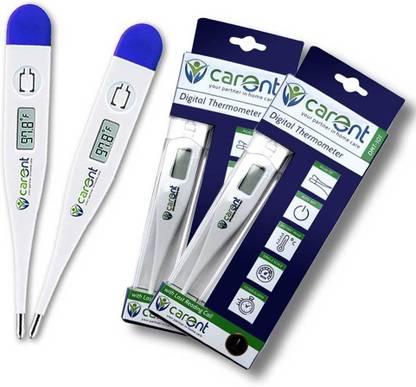 Carent DMT-101-S2 Digital Thermometer with last reading (DMT-01) - Pack of 2 Thermometer