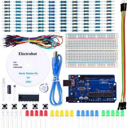 Electrobot Arduino UNO Project Basic Starter Kit with Tutorials Educational Electronic Hobby Kit