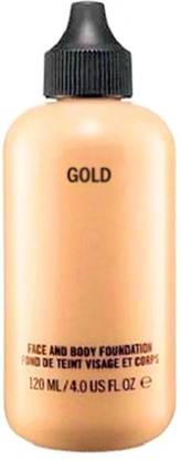 Gold foundation Cream For face & body With Full Coverage , 120ml Foundation