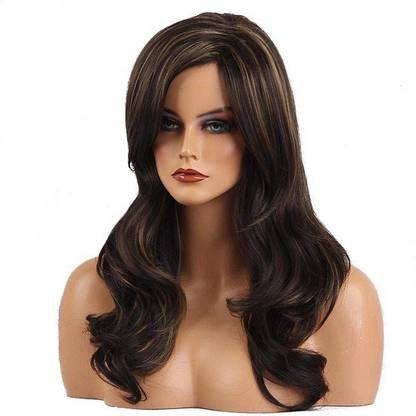 HEROSHIV INDIA  Extensions And Wigs Long Brown  Curly Wavy Full Head Wi Hair Extension