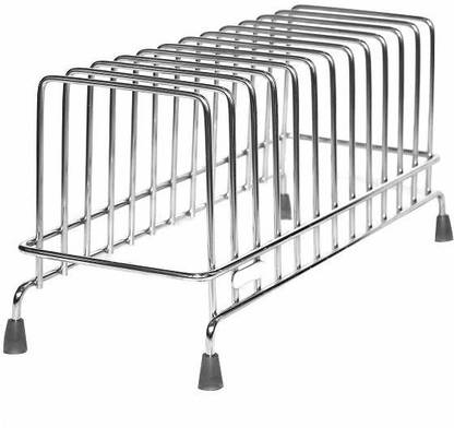 NEW CREATION Dish Drainer Kitchen Rack Steel High Grade Stainless Steel Square Plate Rack/Dish Rack/Plate Stand/Dish Stand/Utensil Rack/Chrome-Silver