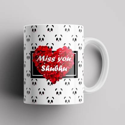 Beautum Model EBMSU020479 MISS YOU Shubhu Name Printed Best Gift Ceramic. Gift for girlfriend, Gift for boyfriend, Gift for best friend Ceramic Coffee Mug
