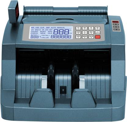 Drop2Kart Automatic Bill Counter with Dual Inbuilt LCD+LED Display, UV/MG/MT/IR FakeNote Image Sensors Note Counting Machine