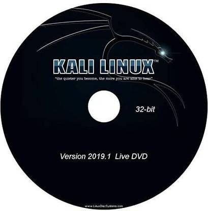 Kali linux KaliLinux 2019.1 32-bit DVD Full customisation of Kali ISOs with live-build allowing you to create your own Kali Linux images 32-bit