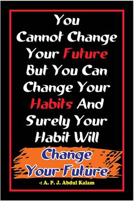 You Cannot Change Your future-APJ Abdul Kalam Canvas Art Card 300 GSM Printed Poster Canvas Art