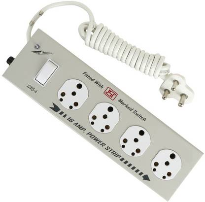 Tech-X switch board extension | extension boards with switch, extension cords, extension board with long wire, extension board for computer, switch board organizer 4M/13F 4  Socket Extension Boards