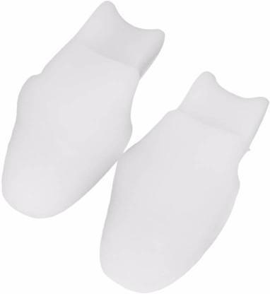 VELLIQUE Small Soft Silica Gel White Foot Protector 2 Pieces Toe Separator