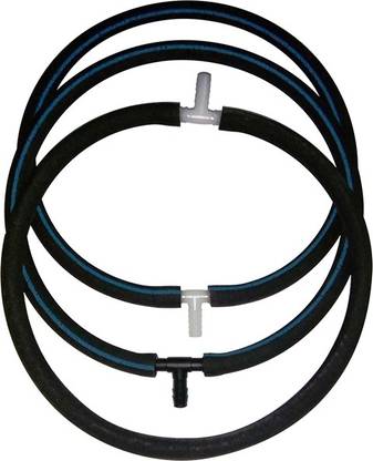 RNR OXY Air tube (16/10 MM) with Tee Nozzle for Biofloc Tank Pond Aquarium increase Oxygen healthy environment for your Fish (3 set) Aquarium Tool