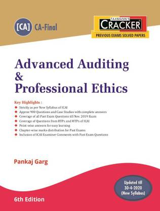 Taxmann's CRACKER-Advanced Auditing & Professional Ethics (CA-Final-New Syllabus)(6th Edition 2020-Updated till 30-04-2020)