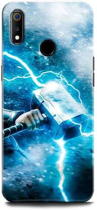 WallCraft Back Cover for Realme 3, RMX1825 THOR, THOR HAMMER, AVENGER, MARVEL, SUPERHERO, COMIC