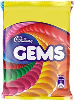Cadbury Gems Chocolate, 10.68 g (Pack of 48) Brittles