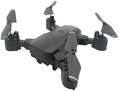 QUALIMATE ALTITUDE HOLD Real Time Fpv 480p WIFI Camera Drone Quadcopter Headless Mode One-Key Return 2.4Ghz With Display Remote Control Black Drone Drone