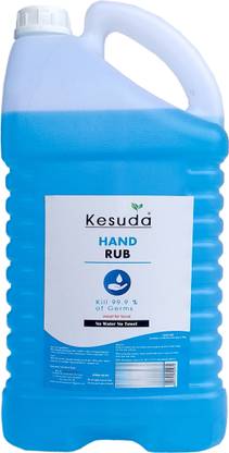 KESUDA HAND RUB 5 LITER SANITIZER (LIQIUD BASE) Hand Rub Can