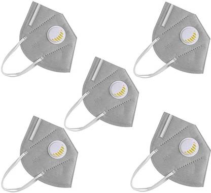 Maitri TT-N-95 315 TR TT-N-95 315 grey fliter pollution free mask pack combo 5 Water Resistant