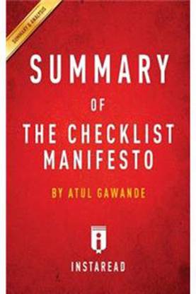 Summary Of The Checklist Manifesto