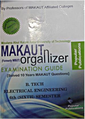 Makaut Organizer B.tech Electrical Engineering 6th Semester