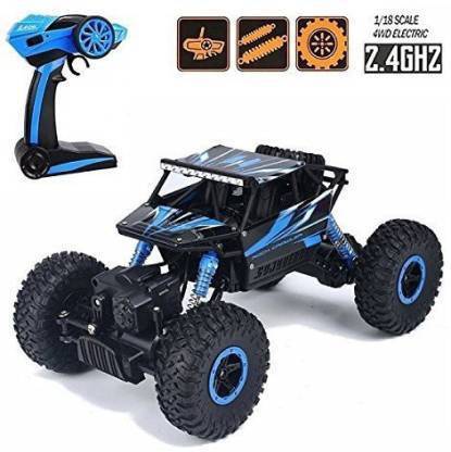 Gopinath Rock Car Remote Control , Spring wheels ,1:20 scale,Wheel Remote control (Blue)