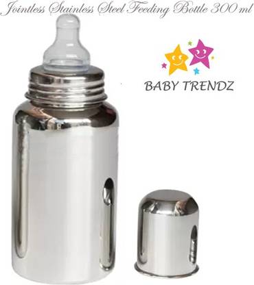 Baby Trendz Stainless Steel Baby Feeding Bottle 300ml - 300 ml