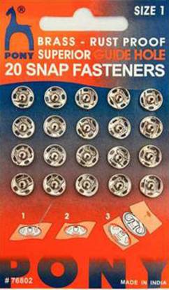 Pony Size 1 Brass Buttons