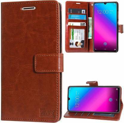 Creativo Flip Cover for VIVO V9 Vintage Leather Flip with Wallet and Stand