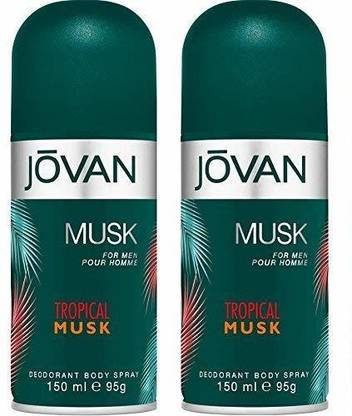 Jovan TROPICAL MUSK Deodorant Spray  -  For Men
