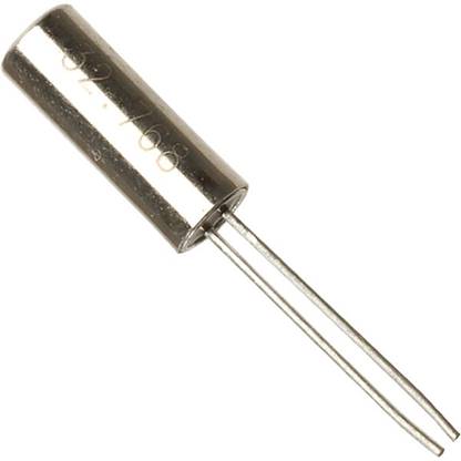 e4u 32.768KHz RTC Crystal Through Hole Package - 20 No's Electronic Components Electronic Hobby Kit