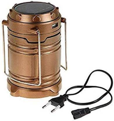 CbPatel 5800 Campion tourch Rechargeable Solar Emergency Light Lantern with USB Mobile Charging, Torch Point, 2 Power Source and Lithium Battery. Emergency Ligh 4 hrs Lantern Emergency Light