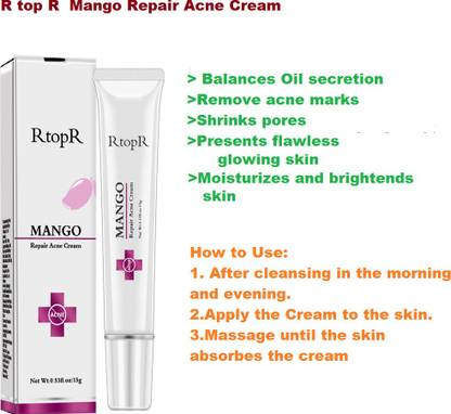 RtopR Mango Acne Repair Cream For Flawless Skin And Hyper Pigmentation Removal