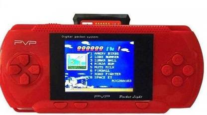 Raysx PVP RED COLOR 3000 GAMES VIDEO CONSOLE HANDHELD-RED(10) 1 GB with SUPER MARIO, ANGRY BIRDS, SUPER RACE, METAL SLUG