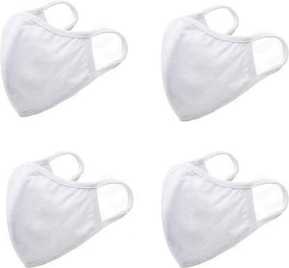 Corsair Ultra Cotton very Soft 3-layered Dust/Anti-Pollution Protection Face Mask Pack of 4 Color-White .The masks are foldable and easy to carry as well Reusable Cloth Mask PM90W-White-4Pc Reusable, Washable Cloth Mask