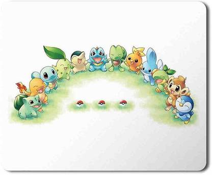 Yellow Alley Pokemon Characters | Mouse Pad | Personalised Pad | High Quality | Anti - Slippery Pad Non Slip Base Mousepad
