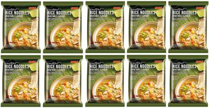 MAMA Gluten Free Instant Rice Noodles, Vegetable Instant Noodles Vegetarian