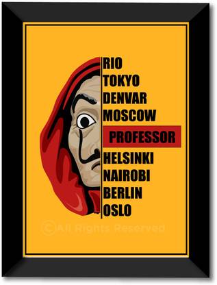 Poster A3 House Paper Professor Tokyo Berlin Moscow Nairobi Money Heist 01 Poster A3 House Paper Professor Tokyo Berlin Moscow Nairobi Money Heist 01