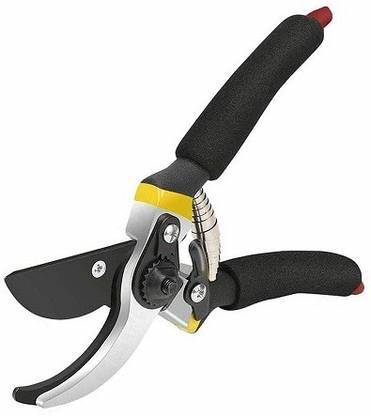 MACKLON MK- 008 Gardening Tools - Garden Shears Sharp Cutter Pruners Scissor, Pruning Seeds with Grip-Handle Flower Cutter Manual Hydraulic Crimper Bypass Pruner