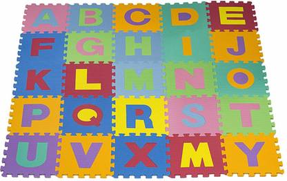 IRIS Kids Multicolored Alphabet Puzzle Play Mat - Soft and Safe EVA Foam - Excellent for Day Care's, Play Rooms, Baby Rooms, and playgrounds (52 SQ Feet)