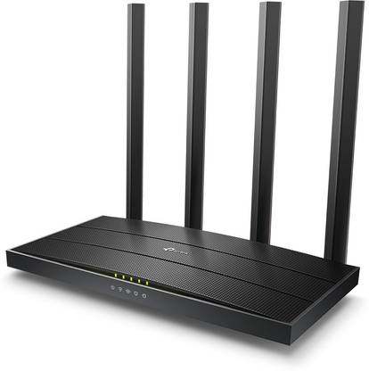 TP-Link Archer A6 Wireless Router 2.4 GHz, 5 GHz 1200 Mbps Wifi Speed Dual Band Internal & External Antenna Ethernet (Cable Broadband)