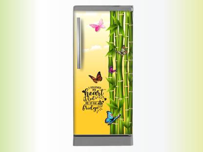 Design Zoo 60 cm Butterflies Steam Quote Fridge Sticker Self Adhesive Sticker