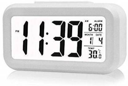 Hare Krishna Digital White Clock