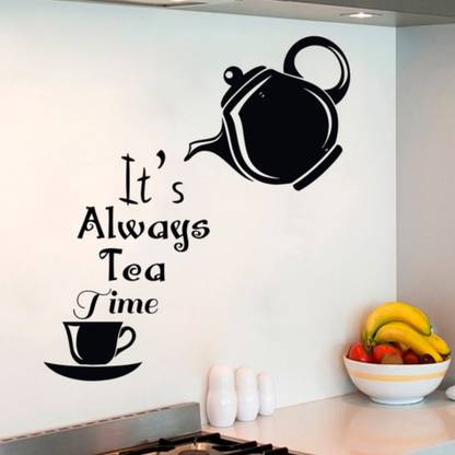 crystalsign Goodmorning Tea Cup With Note Wall Sticker For Wall