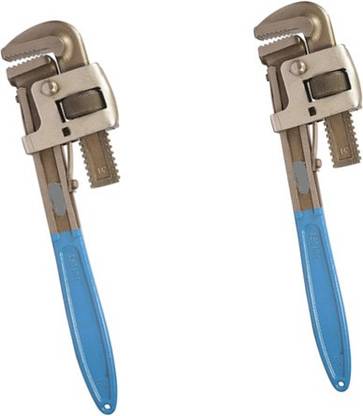 manvi Flex-Pipe Wrench Set of 2 12" Single Sided Pipe Wrench