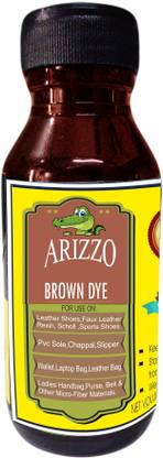 Arizzo Brown Dye for Shoes , Leather,& MicroFibre material.
