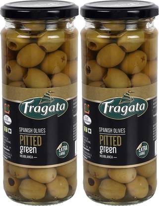 Fragata Pitted Green Olives 440g Pack of 2 Olives