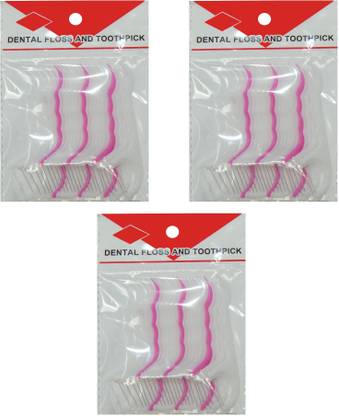 LooMantha 60Pcs Thread Dental Floss
