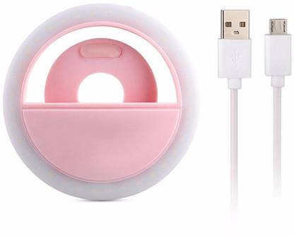VEETEEL Selfie Ring Light With LED Lighting Enhancing Photography Portable Battery Camera Phone Photography 3 levels Selfie LED Flash Light For All Smartphone , Android, IOS Ring Flash