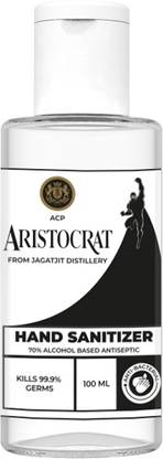 Aristocrat  With 70% Alcohol, 100 ml (Pack of 4) Hand Sanitizer Bottle